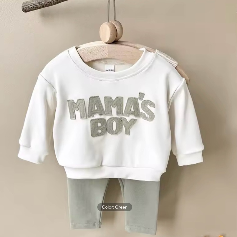 New baby boy’s ‘Mama's Boy' Outfit 6-9 months - Picture 2 of 2